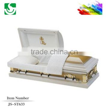 JS-ST633 steel casket for sale