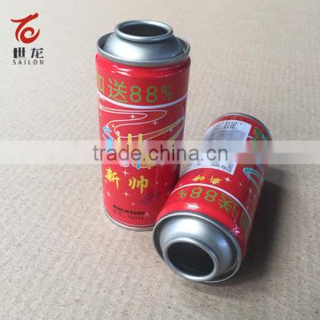 Party string color aerosol tin can for snow spray with spot-color printing