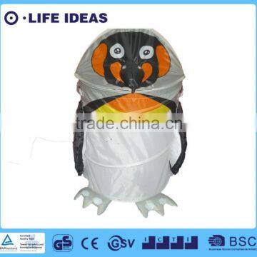 polyester printing folding storage hamper pop up toys hamper Antarctic penguins