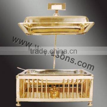 brass made chafing dish manufactured by Royal De Wajidsons | top quality chafing dish | handmade chafing dish