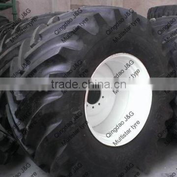 Gravity bin wagon tire 800/65-32 with rim DW27x32
