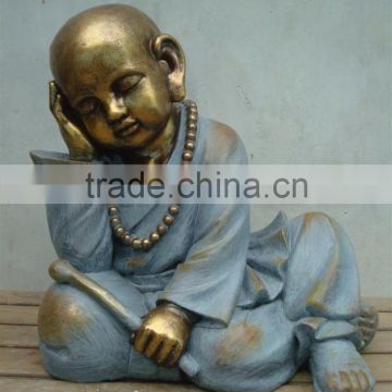 Thingking monk statue for your garden decoration