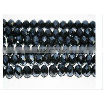 wholesale black faceted crystal beads