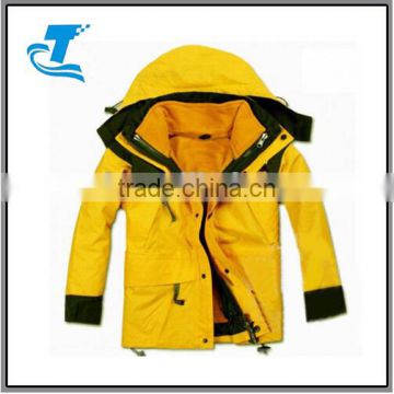 Children yellow waterproof 3 in 1 jacket