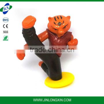 Action of the tiger plastic toys pvc animal of the chinese zodiac Tiger kidrobot du mask bear vinyl toy