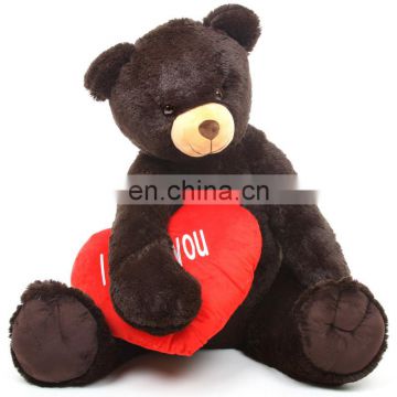 EN71 ASTM CPSC gaint big Black bear with love heart valentine gifts valentines day gifts teddy bear