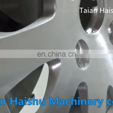 own software design alloy wheel repair cnc lathe with probe head 6180W