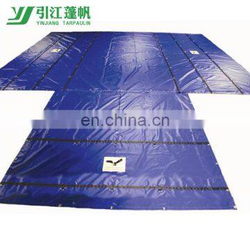 PVC tarpaulin flatbed truck Steel Tarps