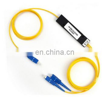 1X2 PLC fiber optic splitter, pigtailed/splice ABS module, SC/APC