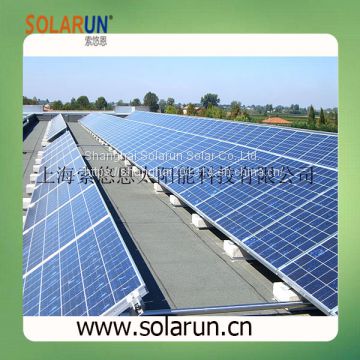 flat roof solar mounting system (Solarun Solar)