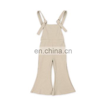 Hot Sale Solid Color Toddler Baby Girls Sleeveless Clothing Jumpsuits icing baby rompers