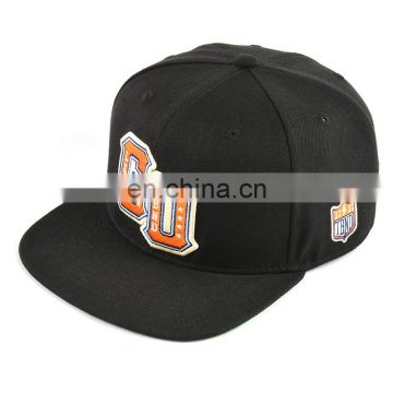 cap with embroidery logo/6 panel fitted snapback cap/custom design snapback caps