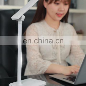 7W 650LM Stepless Dimmable Table Light 3 color changing Adjustable Folding Study Touch Desk Lamp