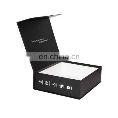 Custom Wholesale Eco-friendly Packaging Closure Black Cardboard Paper Magnetic Gift Box