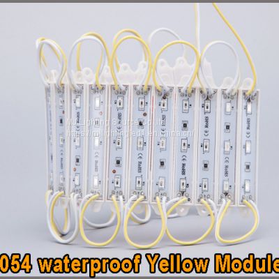 12V LED Advertising Texsign Module SMD 5054 3-chips LED Module for Lettere signage Yellow Color CE ROHS