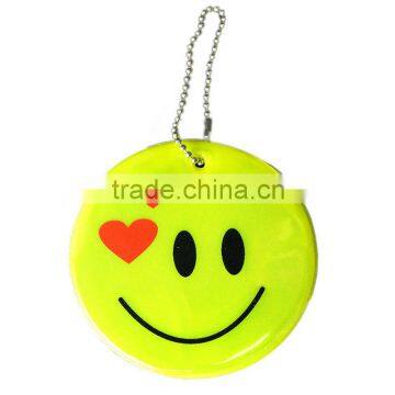 soft reflective safety hanger safety keychain CE/EN13356