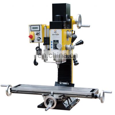 small drilling milling machine ZAY7020V table milling machine mini drilling and milling machine with various speed function