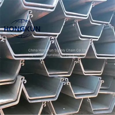 U Shape Type2 400*100*10.5mm Type3/Type4 Steel Sheet Pile For The Construction