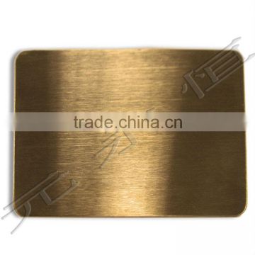 304 copper color brushed stainless steel plate supplier