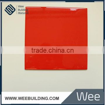 Red Mono Color 200x200mm Ceramic Wall TIle for Kitchen Decorate