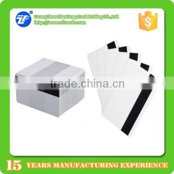 Hot selling plastic inkjet printed blank pvc magnetic cards with HI-CO