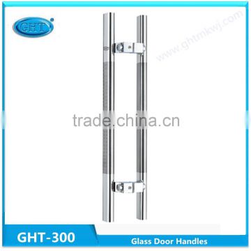 Mid-satin GHT-300 Square Pipe Shape Stainless Steel glass Door Handel