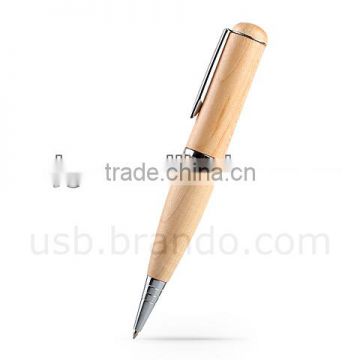 Top Sale Promotional Gift Wooden Pen USB Flash Drive