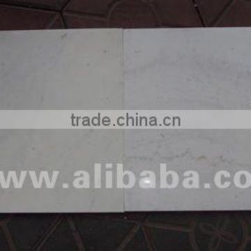 White marble tiles