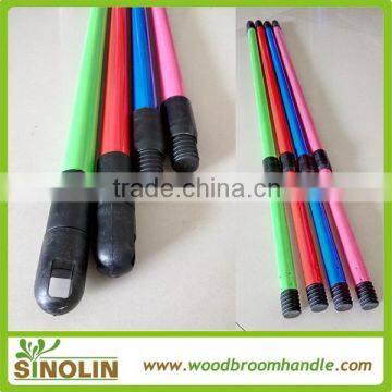 SINOLIN iron tube mop stick with plastic cap and italian thread