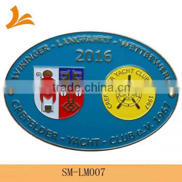 SM-LM007 decorative color filled metal medallions