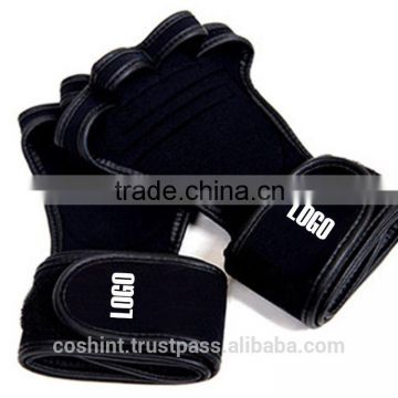 Workout Black Gloves Gym Wrist Wrap Weight Lifting Fitness Training Grip Strap Pad