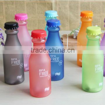 Mochic 500ml cheap price custom glass water bottle / frosted glass drinking water bottle with sling for travel