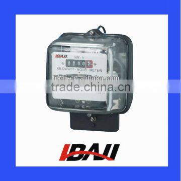 Single phase mechanical Kwh meter with glass cover and OEM offered