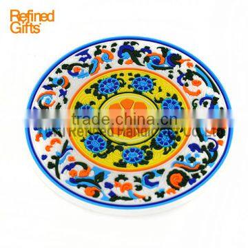 Colorful Flower Soft Pvc Bespoke Coasters High Quality Water Cup Pad