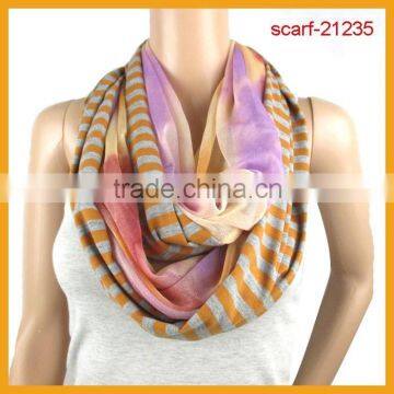 fashion round scarf loop jersey