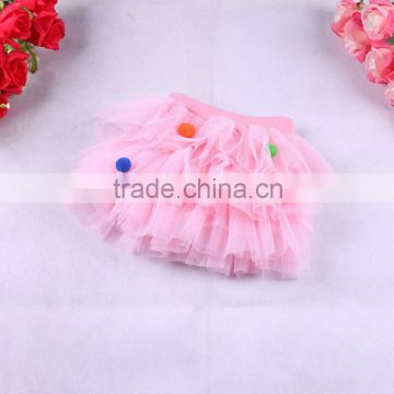 2015 New Style Fashion Baby Girl TuTu Skirt Layered Tulle Pink Children Mini Skirt For Infant Kids Wholesale ST40828-7