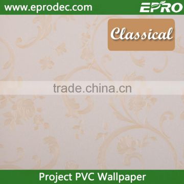 wholesale commercial vinyl project wall paper for shop decoration