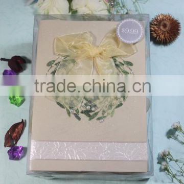 Hot sale! Fashion Greeting card with butterfly Ribbon