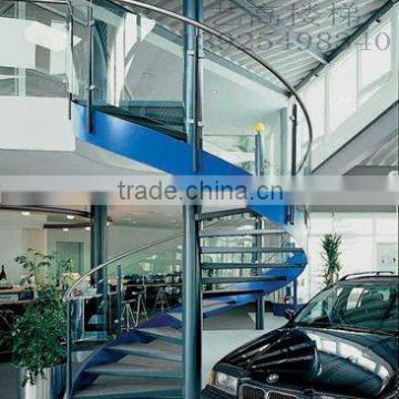 YiGo Modern spiral glass stairs