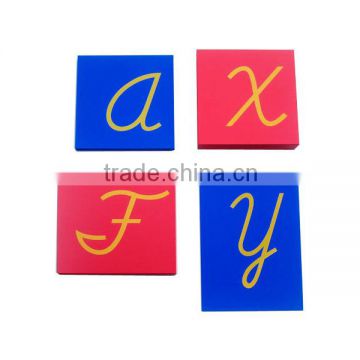 Beechwood educational material for montessoricapital case cursive sandpaper letter only