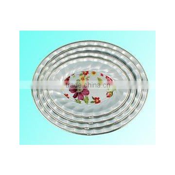 PLASTIC PAINTING OVAL TRAY