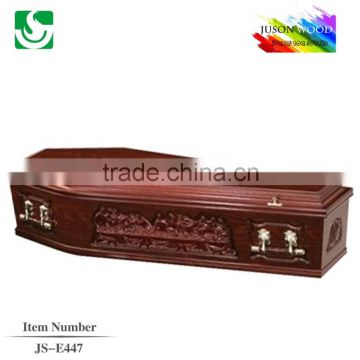 JS-E447 good quality antique coffin factory