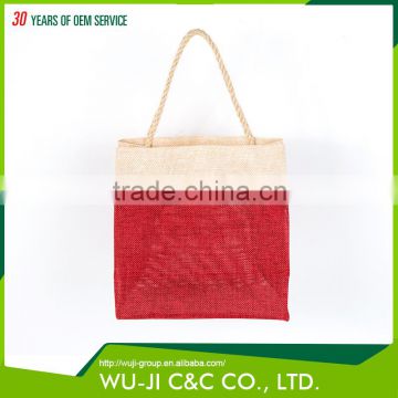 Polyester professional reusable christmas gift tote bag with handle