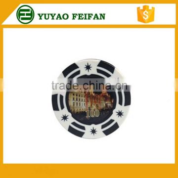 strip and star clay material custom poker chips with numbers sticker