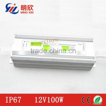 single output style 100w 12v dc waterproof electronic led driver