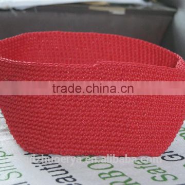 red color foldale paper storage basket for houesware