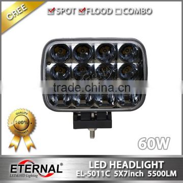 5x7 LED sealed headlight 60W with out mounting brackets H6014 H6052 H6054 headlamp replacement