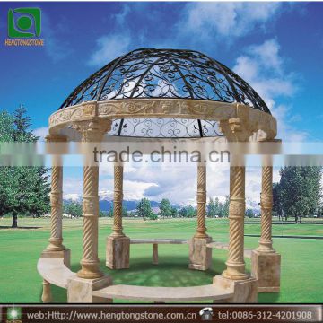 High Quality Outdoor Column Garden Marble Pavilion