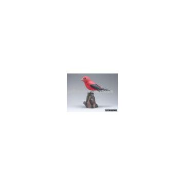 Scarlet Tanager/wood crafts/handicraft/sculptures/birds