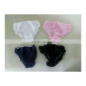 Cheap disposable PP soft material spa suits/bra/underwear